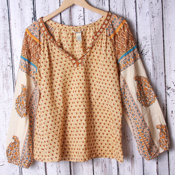 Lucky Brand Tops - Lucky Brand Shirt Bohemian Style Size S